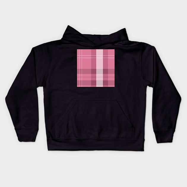 berry pink plaid Kids Hoodie by osnapitzami